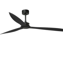 Ventilatori Da Soffitto-Selezionato da Mazzolaluce Ventilatore da soffitto nero a pale 39mq silenzioso con telecomando