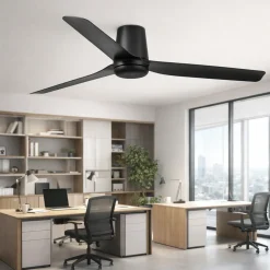 Ventilatori Da Soffitto-Selezionato da Mazzolaluce Ventilatore da soffitto nero smart app wifi 17mq silenzioso