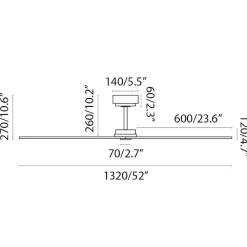 Ventilatori Da Soffitto-Selezionato da Mazzolaluce Ventilatore da soffitto nero 28mq smart app motore dc