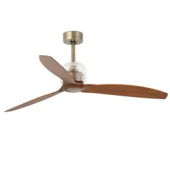 Ventilatori Da Soffitto-Selezionato da Mazzolaluce Ventilatore da soffitto oro invecchiato 17mq motore silenzioso dc