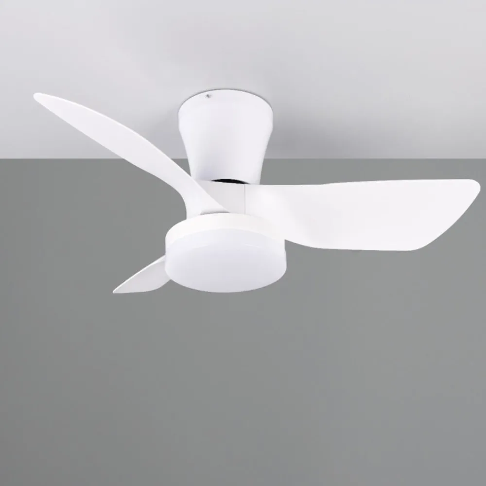 Ventilatori Da Soffitto-Selezionato da Mazzolaluce Ventilatore da soffitto pale bianche con luce telecomando