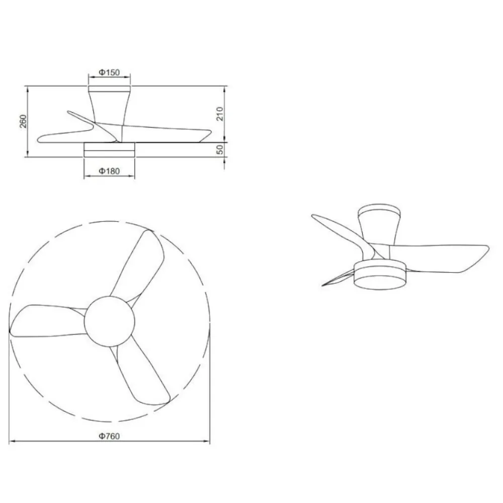 Ventilatori Da Soffitto-Selezionato da Mazzolaluce Ventilatore da soffitto pale bianche con luce telecomando