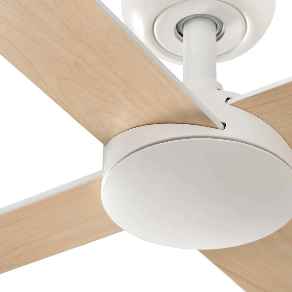 Ventilatori Da Soffitto-Selezionato da Mazzolaluce Ventilatore da soffitto pale intercambiabili bianco frassino telecomando 28mq