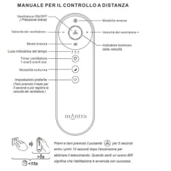 Ventilatori Da Soffitto-Selezionato da Mazzolaluce Ventilatore da soffitto 3 pale bianco marrone motore dc inverter telecomando