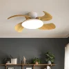 Ventilatori Da Soffitto-Selezionato da Mazzolaluce Ventilatore da soffitto pale retrattili legno led cct 13mq con telecomando