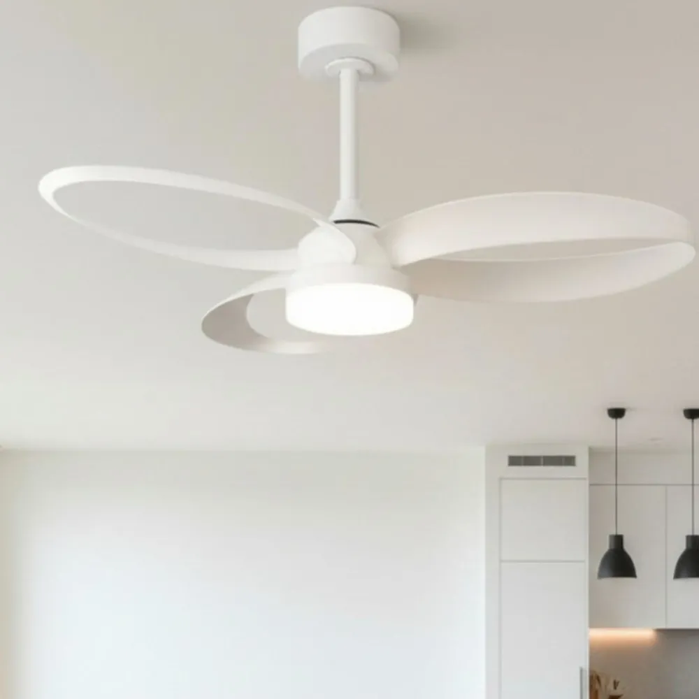 Ventilatori Da Soffitto-Selezionato da Mazzolaluce Ventilatore da soffitto per cameretta bianco luce led cct con telecomando 13mq