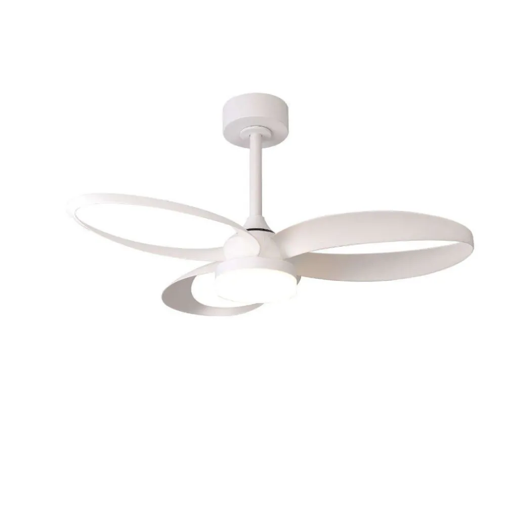 Ventilatori Da Soffitto-Selezionato da Mazzolaluce Ventilatore da soffitto per cameretta bianco luce led cct con telecomando 13mq