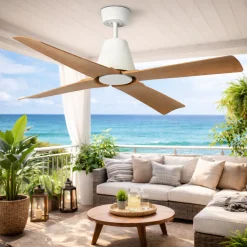 Ventilatori Da Soffitto-Selezionato da Mazzolaluce Ventilatore da soffitto per esterno ip44 balcone max 28mq smart app