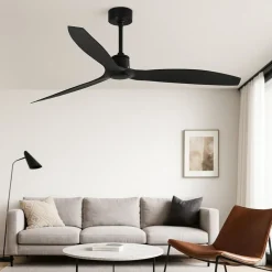 Ventilatori Da Soffitto-Selezionato da Mazzolaluce Ventilatore da soffitto per salotto nero ambienti max 17mq smart app