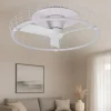Ventilatori Da Soffitto-Selezionato da Mazzolaluce Ventilatore da soffitto plafoniera bianco 13mq con telecomando