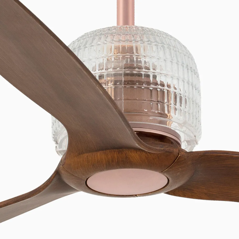 Ventilatori Da Soffitto-Selezionato da Mazzolaluce Ventilatore da soffitto rame stanze da 13-17mq con telecomando