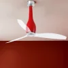Ventilatori Da Soffitto-Selezionato da Mazzolaluce Ventilatore da soffitto rosso moderno smart app per ambienti max 17mq