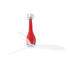 Ventilatori Da Soffitto-Selezionato da Mazzolaluce Ventilatore da soffitto rosso moderno smart app per ambienti max 17mq