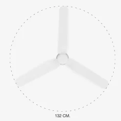 Ventilatori Da Soffitto-Selezionato da Mazzolaluce Ventilatore da soffitto silenzioso a pale bianco 28mq