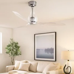 Ventilatori Da Soffitto-Selezionato da Mazzolaluce Ventilatore da soffitto smart app trasparente ambienti max 17mq
