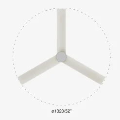 Ventilatori Da Soffitto-Selezionato da Mazzolaluce Ventilatore da soffitto smart con luce pale bianco da 28mq
