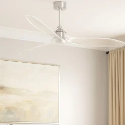 Ventilatori Da Soffitto-Selezionato da Mazzolaluce Ventilatore da soffti trasparente smart app stanze max 17mq
