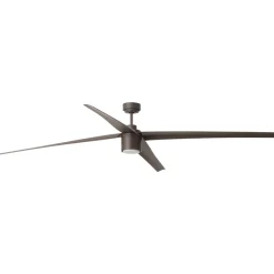 Ventilatori Da Soffitto-Selezionato da Mazzolaluce Ventilatore da sofitto marrone con luce led cct wizz smart app 39mq