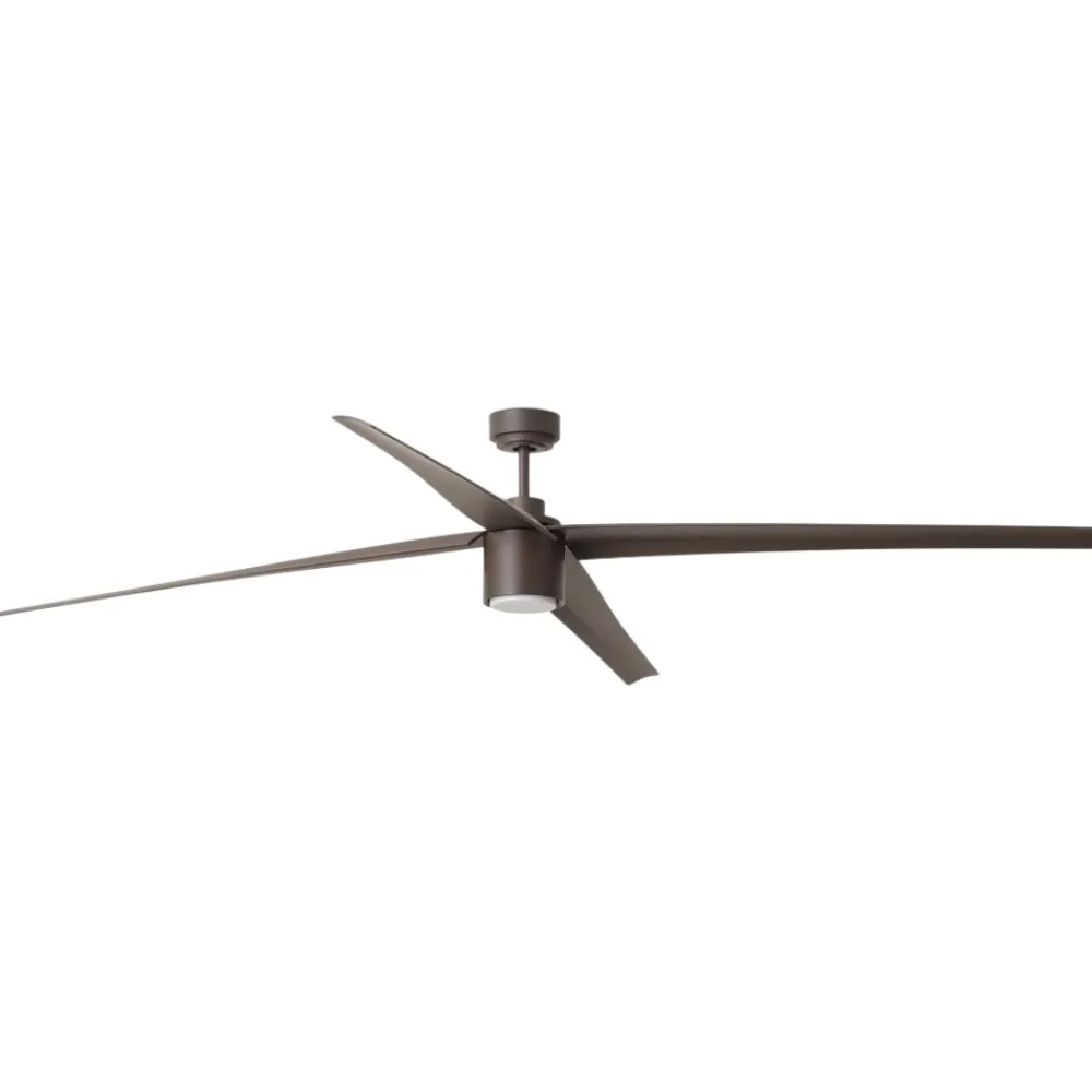 Ventilatori Da Soffitto-Selezionato da Mazzolaluce Ventilatore da sofitto marrone con luce led cct wizz smart app 39mq
