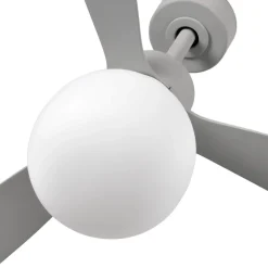 Ventilatori Da Soffitto-Selezionato da Mazzolaluce Ventilatore grigio a pale da soffitto con luce moderno 28mq