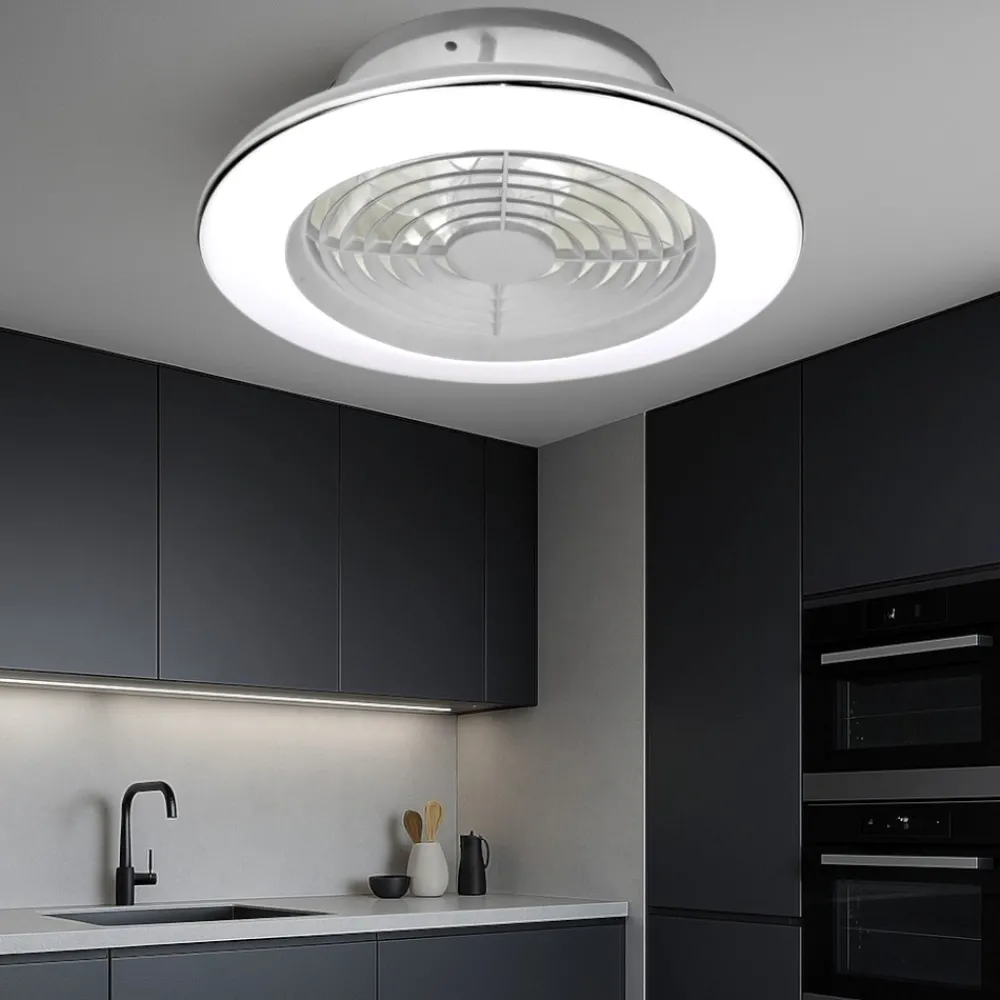 Ventilatori Da Soffitto-Selezionato da Mazzolaluce Ventilatore lampadario con pale da soffitto con luce grigio 13mq con telecomando