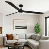Ventilatori Da Soffitto-Selezionato da Mazzolaluce Ventilatore nero a pale da soffitto 39mq silenzioso