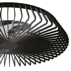 Ventilatori Da Soffitto-Selezionato da Mazzolaluce Ventilatore nero a plafoniera da soffitto moderno silenzioso con telecomando