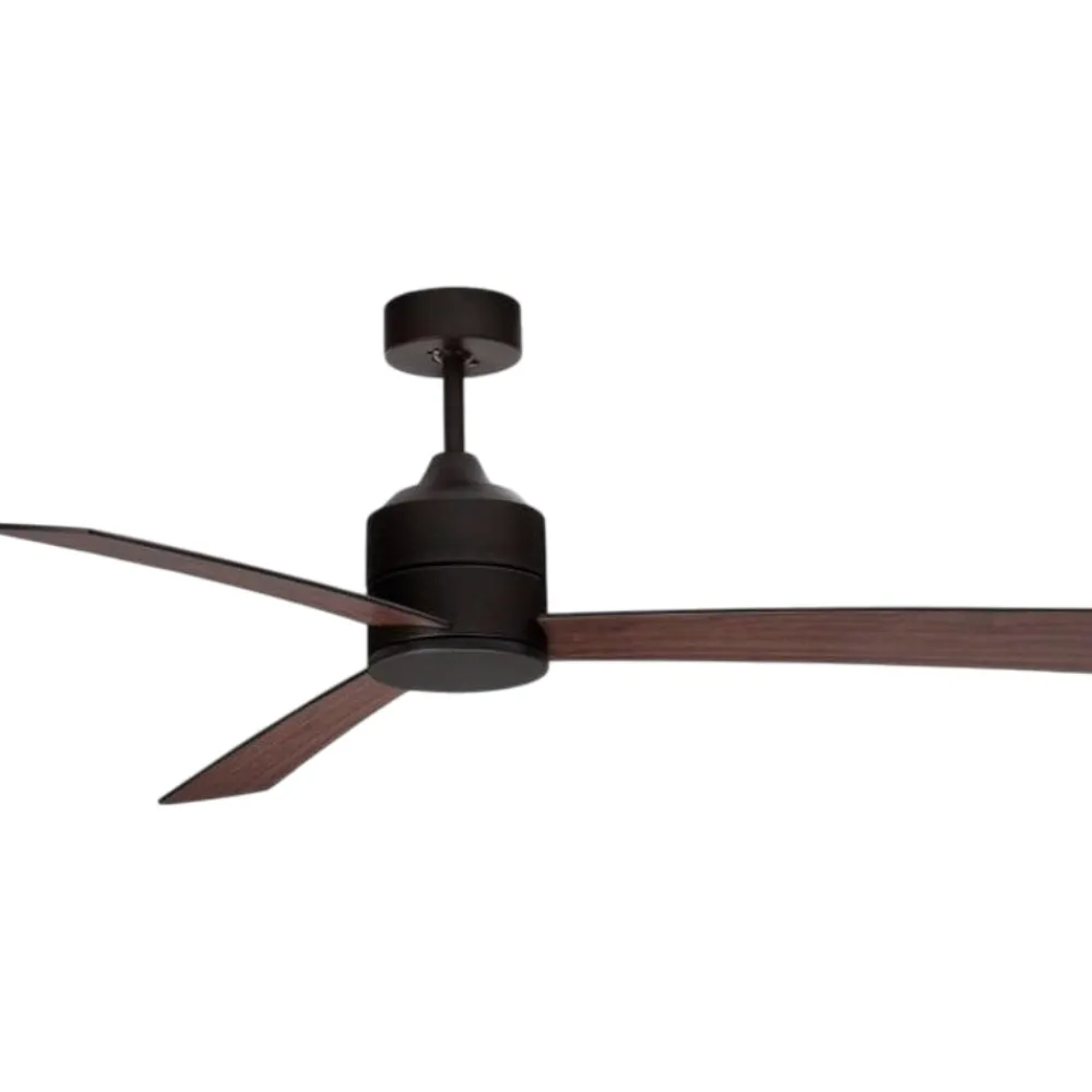 Ventilatori Da Soffitto-Selezionato da Mazzolaluce Ventilatore nero con telecomando pale in legno da soffitto silenzioso
