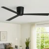 Ventilatori Da Soffitto-Selezionato da Mazzolaluce Ventilatore nero da soffitto a pale 28mq silenzioso con telecomando