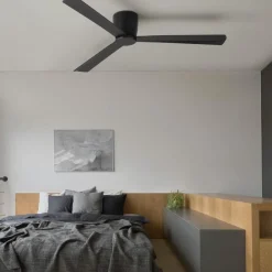 Ventilatori Da Soffitto-Selezionato da Mazzolaluce Ventilatore nero da soffitto a pale 28mq silenzioso con telecomando