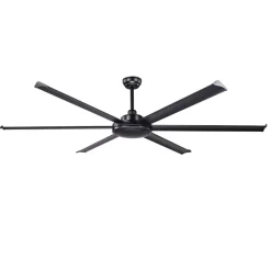 Ventilatori Da Soffitto-Selezionato da Mazzolaluce Ventilatore nero da soffitto con telecomando a pale 39mq