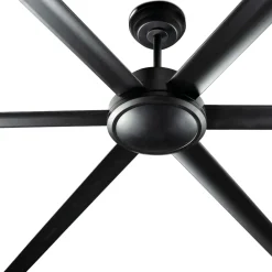 Ventilatori Da Soffitto-Selezionato da Mazzolaluce Ventilatore nero da soffitto con telecomando a pale 39mq