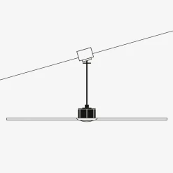 Ventilatori Da Soffitto-Selezionato da Mazzolaluce Ventilatore nero da soffitto con telecomando a pale 39mq