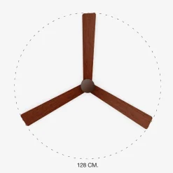 Ventilatori Da Soffitto-Selezionato da Mazzolaluce Ventilatore nero da soffitto 17mq pale legno marrone