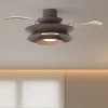 Ventilatori Da Soffitto-Selezionato da Mazzolaluce Ventilatore pale a scomparsa caffe ambienti max 20mq led cct con telecomando