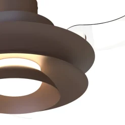 Ventilatori Da Soffitto-Selezionato da Mazzolaluce Ventilatore pale a scomparsa caffe ambienti max 20mq led cct con telecomando
