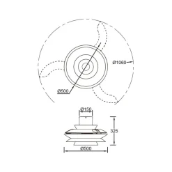 Ventilatori Da Soffitto-Selezionato da Mazzolaluce Ventilatore pale a scomparsa caffe ambienti max 20mq led cct con telecomando