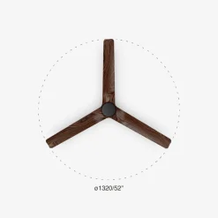 Ventilatori Da Soffitto-Selezionato da Mazzolaluce Ventilatore pale in legno da tetto silenzioso 28mq