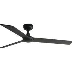 Ventilatori Da Soffitto-Selezionato da Mazzolaluce Ventilatore per soffitto 28mq nero con pale marrone