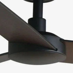 Ventilatori Da Soffitto-Selezionato da Mazzolaluce Ventilatore per soffitto 28mq nero con pale marrone