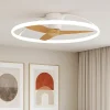 Ventilatori Da Soffitto-Selezionato da Mazzolaluce Ventilatore plafoniera con luce silenzioso bianco pale di legno con telecomando