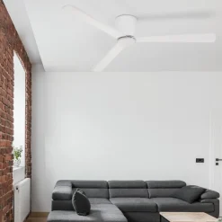 Ventilatori Da Soffitto-Selezionato da Mazzolaluce Ventilatore silenzioso da soffitto a pale bianco 28mq con telecomando