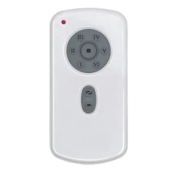 Ventilatori Da Soffitto-Selezionato da Mazzolaluce Ventilatore silenzioso in vetro da soffitto per 17mq pale trasparenti con telecomando