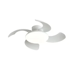 Ventilatori Da Soffitto-Selezionato da Mazzolaluce Ventilatore soffitto pale richiudibili bianco led cct telecomando stanza 13mq