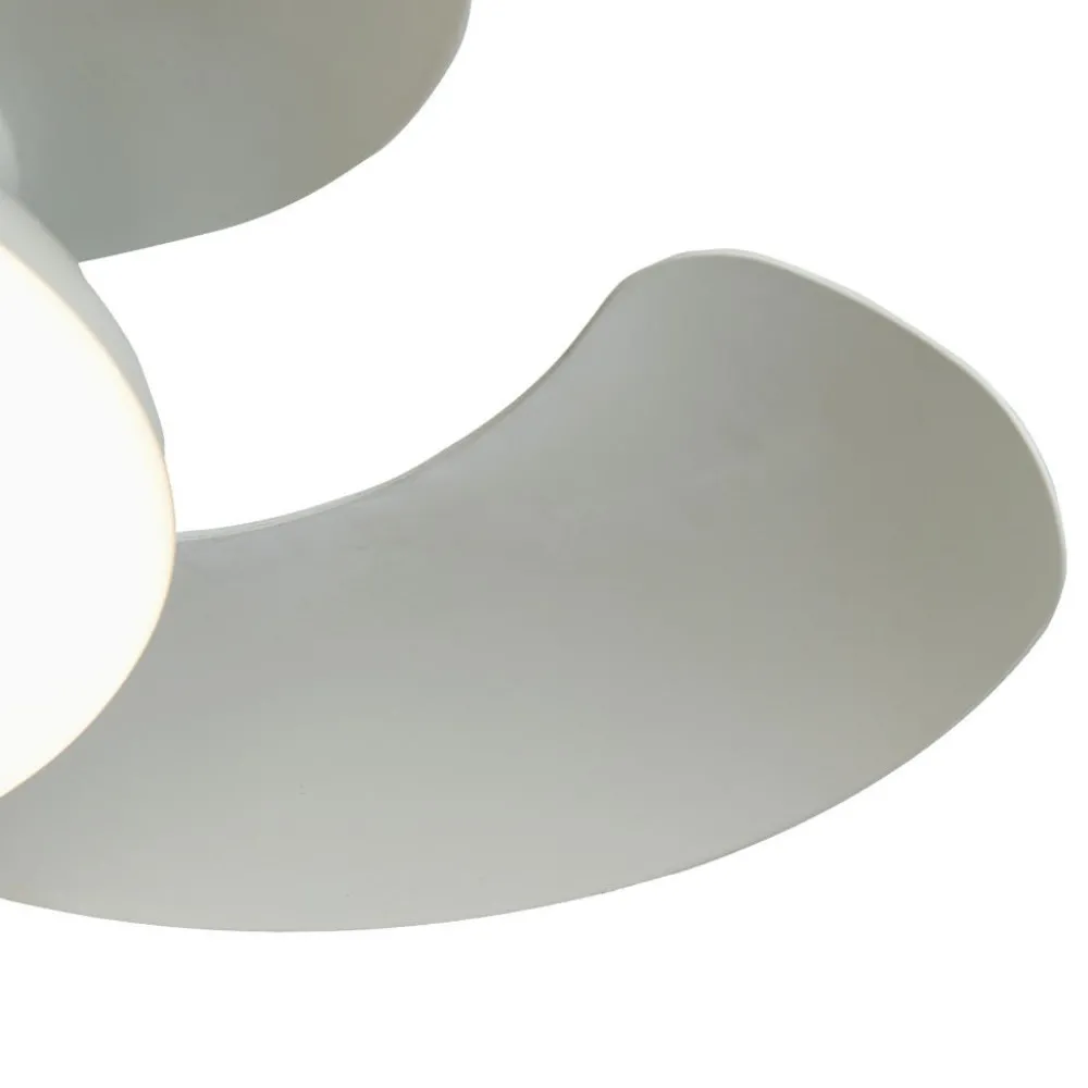Ventilatori Da Soffitto-Selezionato da Mazzolaluce Ventilatore soffitto pale richiudibili bianco led cct telecomando stanza 13mq