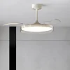 Ventilatori Da Soffitto-Selezionato da Mazzolaluce Ventilatore soffitto pale richiudibili led 40w cct telecomando 15-20mq