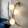 Applique Da Parete-Vivida International Vivida applique da parete sunset oro spazzolato led 3000k dimmerabile
