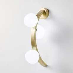 Applique Da Parete-Vivida International Vivida applique da parete sunset oro spazzolato led 3000k dimmerabile