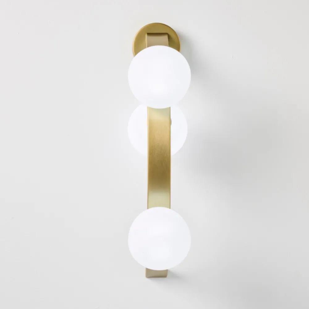 Applique Da Parete-Vivida International Vivida applique da parete sunset oro spazzolato led 3000k dimmerabile