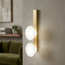 Applique Da Parete-Vivida International Vivida applique lampada da parete madame oro spazzolato led 3000k dimmerabile